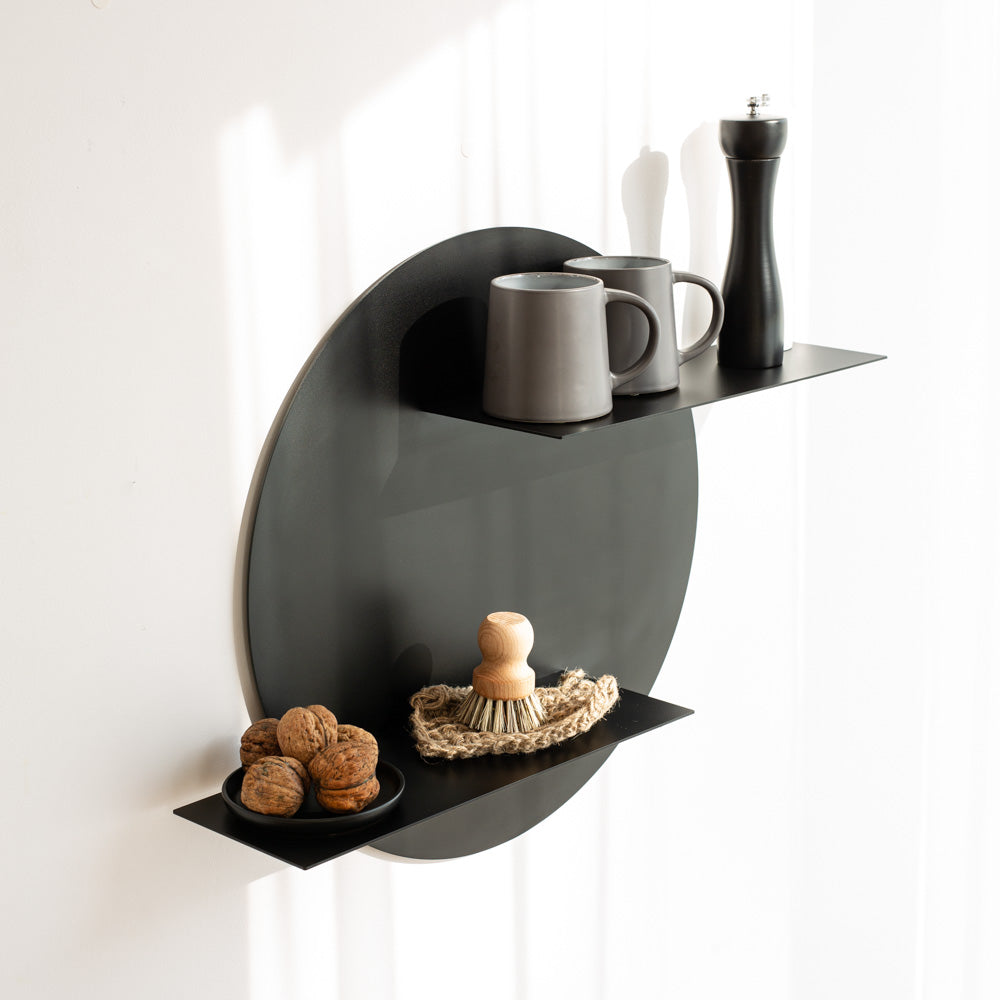 black round kitchen shelf